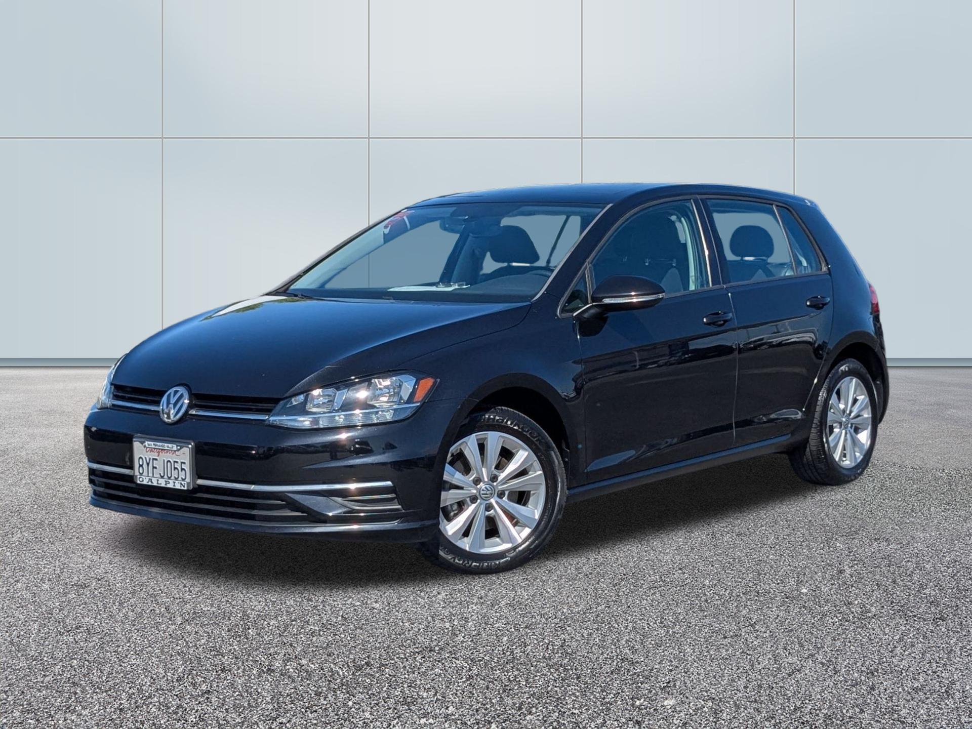 Deep Black Pearl 2020 Volkswagen Golf TSI FWD Hatchback Front-Wheel Drive Automatic
