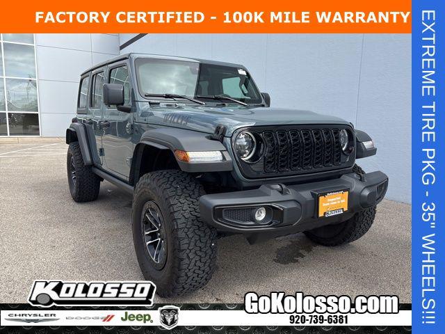 2025 Jeep Wrangler 4-Door Willys 4x4 for sale in Appleton, WI