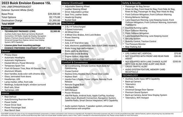 2023 Buick Envision Essence AWD
