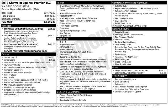 2017 Chevrolet Equinox Premier