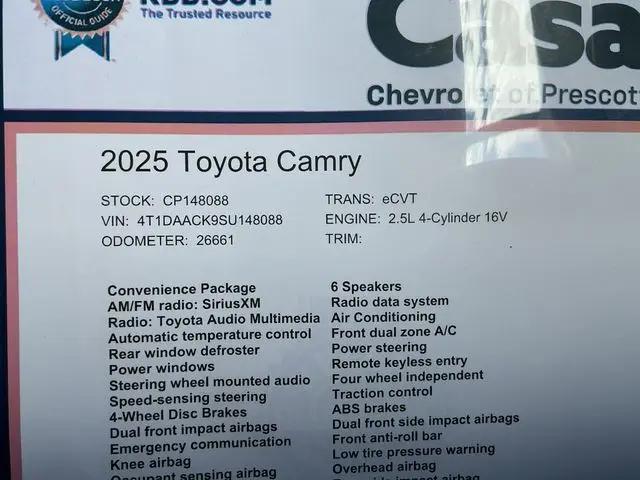 2025 Toyota Camry LE