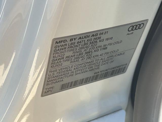 2021 Audi Q8 Premium Plus 55 TFSI quattro Tiptronic