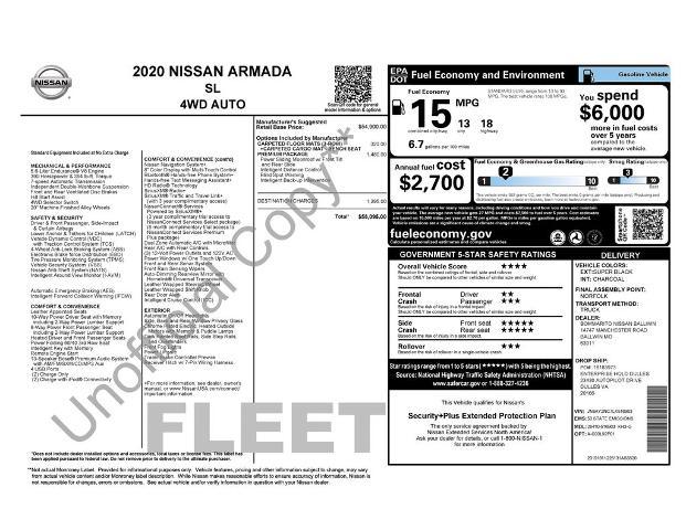 2020 Nissan Armada SL 4WD