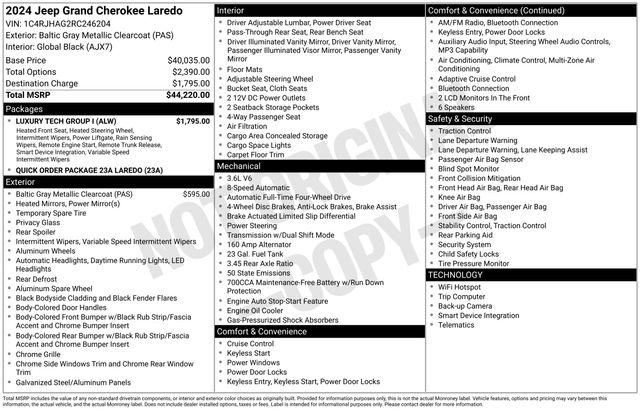 2024 Jeep Grand Cherokee Laredo 4x4