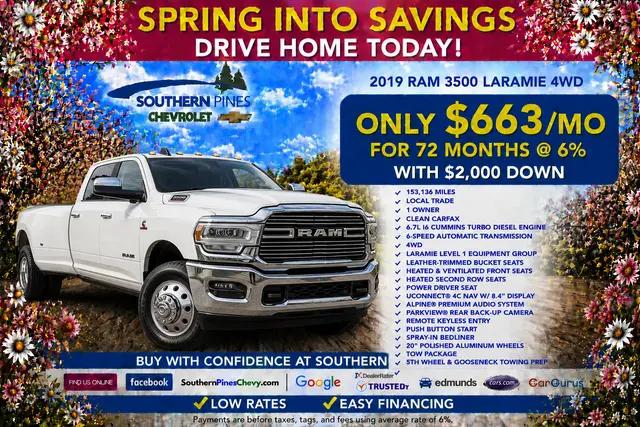 2019 Ram 3500 Laramie Crew Cab 4x4 8' Box