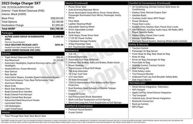 2023 Dodge Charger SXT AWD