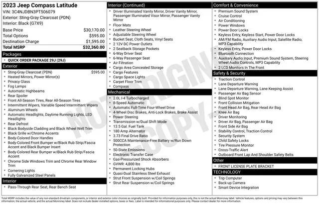 2023 Jeep Compass Latitude 4x4