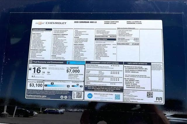 2026 Chevrolet Suburban LS, 4WD