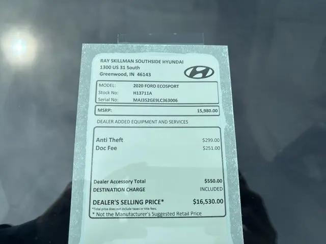 2020 Ford EcoSport SE