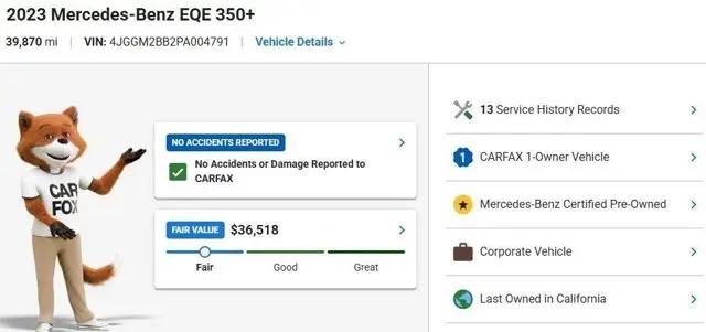 2023 Mercedes-Benz EQE 350+ EQE 350+