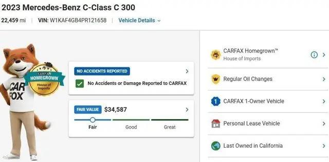 2023 Mercedes-Benz C-CLASS C 300 Sedan