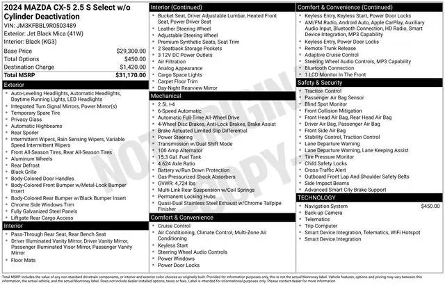 2024 Mazda CX-5 2.5 S Select