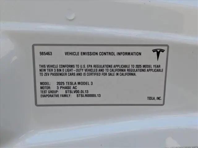 2025 Tesla Model 3 Long Range Rear-Wheel Drive