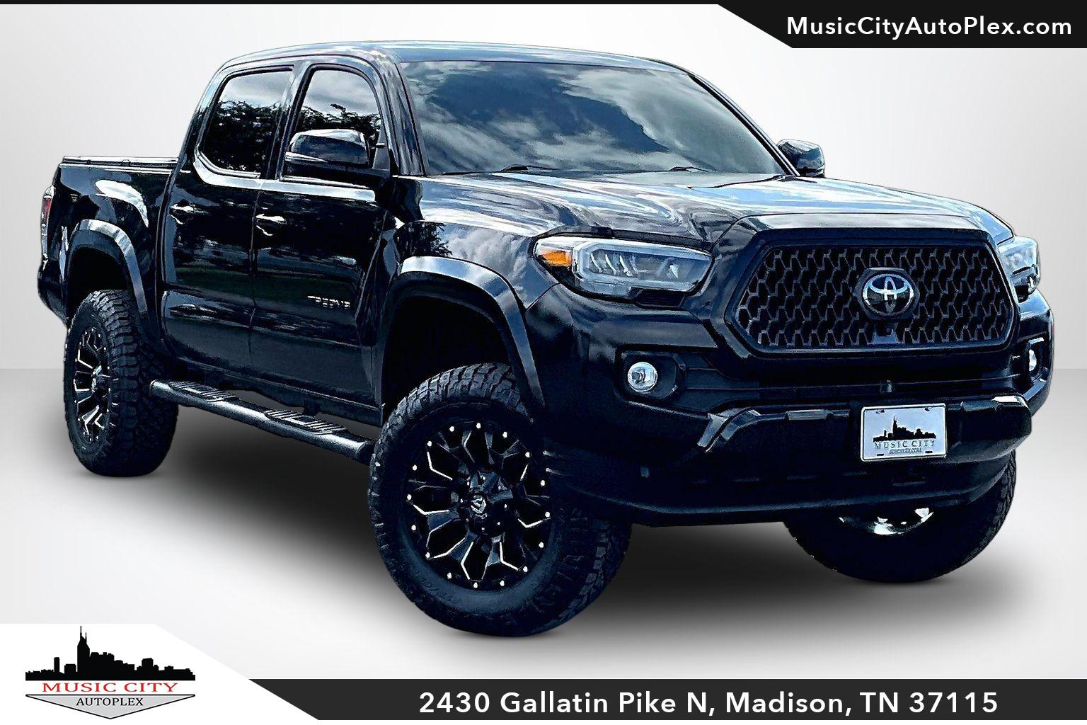 Midnight Black Metallic 2022 Toyota Tacoma Limited Double Cab 4WD Pickup Truck Four-Wheel Drive Automatic