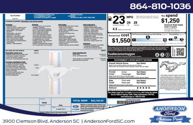 2022 Ford Mustang EcoBoost Premium Convertible for sale in Anderson, SC