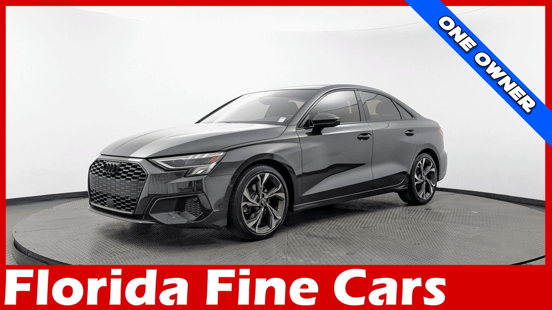 Manhattan Gray Metallic 2023 Audi A3 Sedan Front-Wheel Drive Automatic