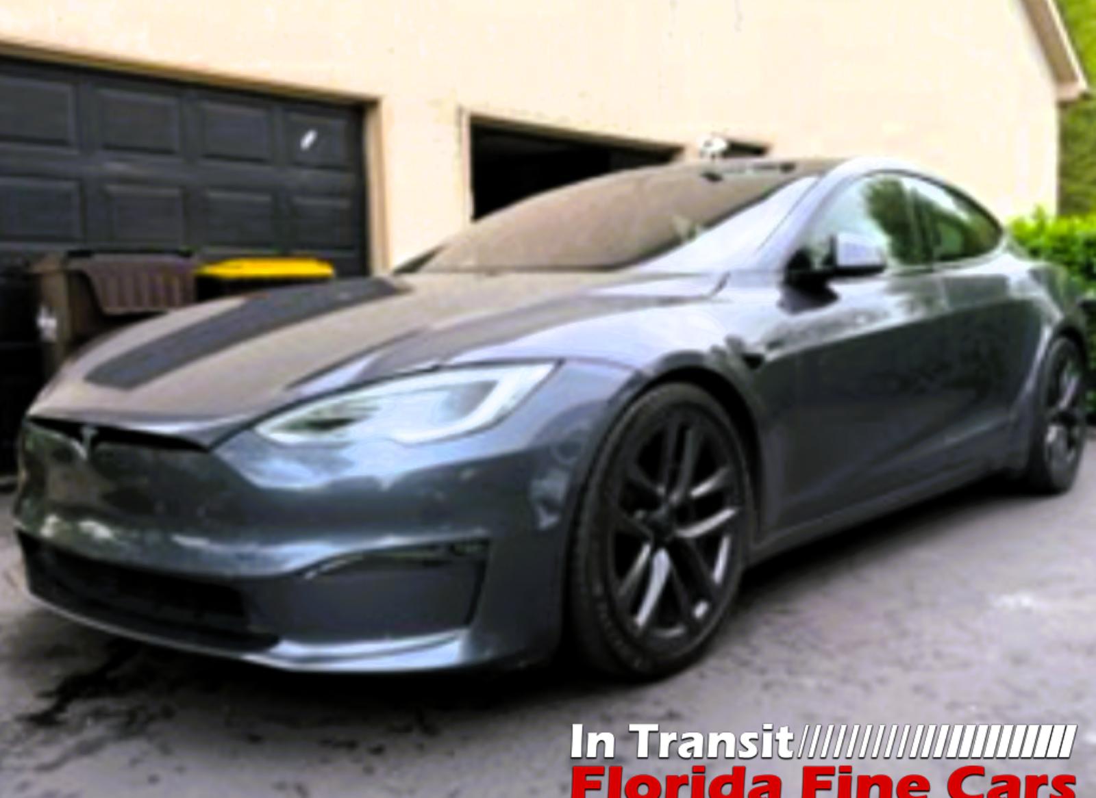 Midnight Silver Metallic 2021 Tesla Model S Plaid AWD Sedan All-Wheel Drive Automatic