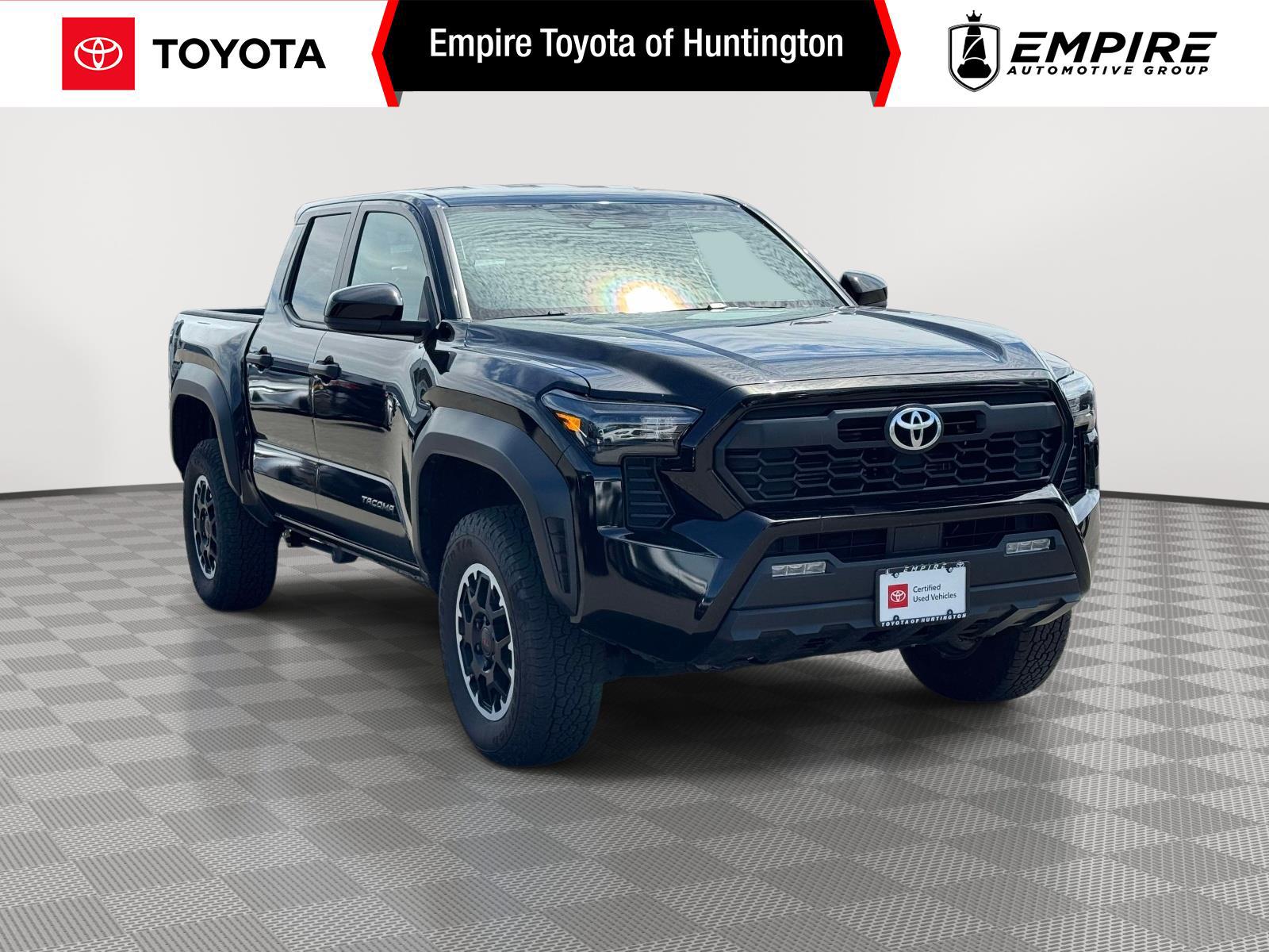 Black 2024 Toyota Tacoma TRD Off-Road Double Cab 4WD Pickup Truck Four-Wheel Drive Automatic