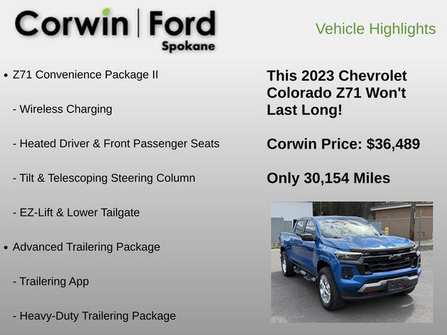 2023 Chevrolet Colorado 4WD Crew Cab Short Box Z71