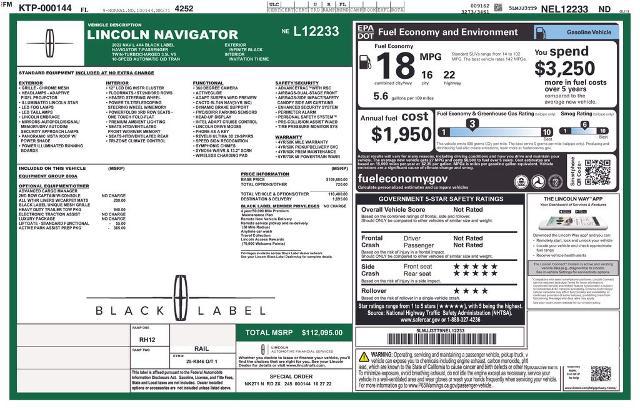 2022 Lincoln Navigator Black Label L