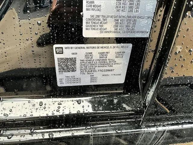 2026 GMC Sierra 1500 Crew Cab, Short Bed, AT4X, 4WD