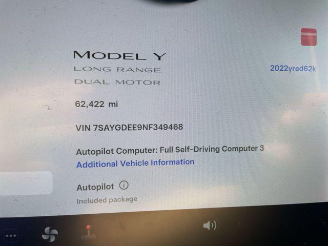 2022 Tesla Model Y Long Range Dual Motor All-Wheel Drive