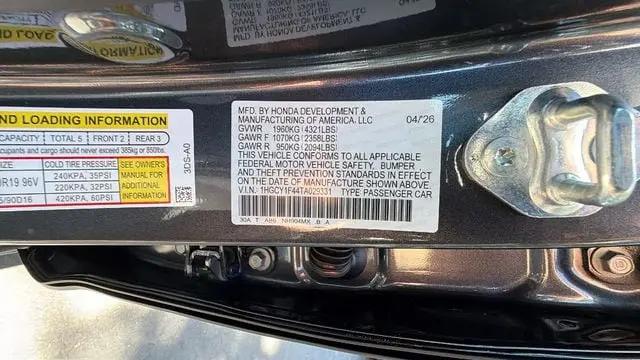 2026 Honda Accord Sedan SE