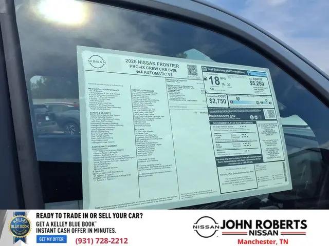 2026 Nissan Frontier Crew Cab PRO-4X 4x4