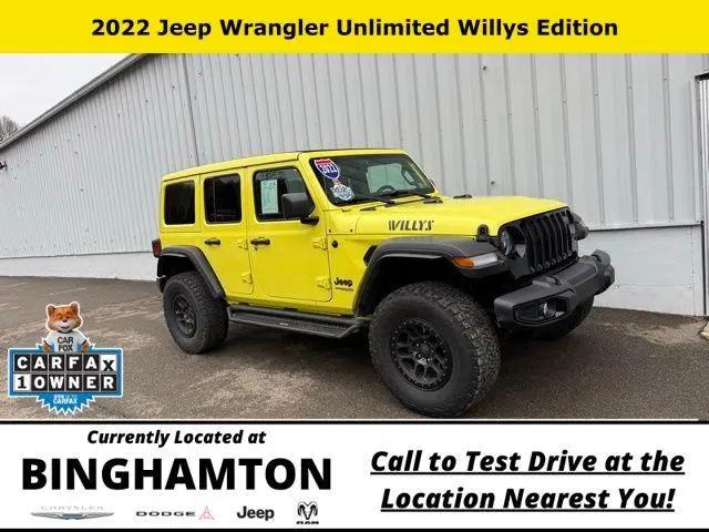 2022 Jeep Wrangler Unlimited Willys 4x4 for sale in Binghamton, NY