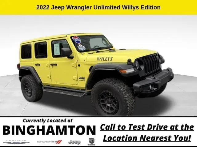 2022 Jeep Wrangler Unlimited Willys 4x4 for sale in Binghamton, NY