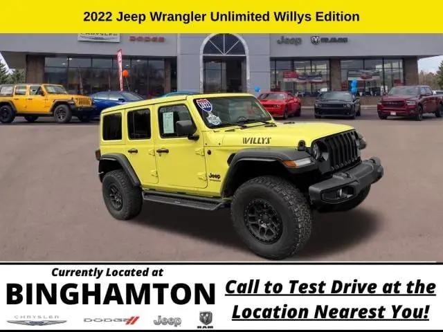 2022 Jeep Wrangler Unlimited Willys 4x4 for sale in Binghamton, NY