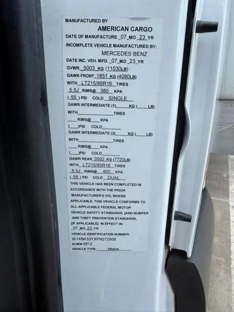 2023 Mercedes-Benz Sprinter 3500XD Chassis Standard Roof 4-Cyl Diesel