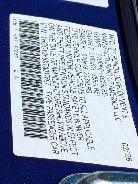 2026 Honda Accord Sedan Sport