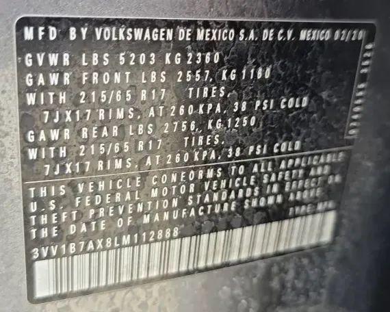 2020 Volkswagen Tiguan 2.0T S