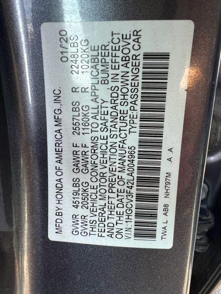 2020 Honda Accord Hybrid EX
