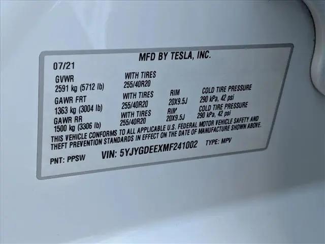 2021 Tesla Model Y Long Range Dual Motor All-Wheel Drive