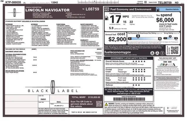 2026 Lincoln Navigator Black Label L