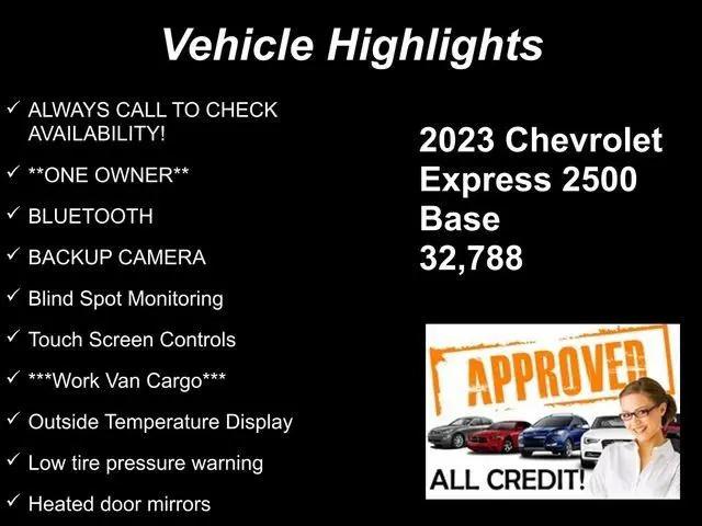 2023 Chevrolet Express Cargo Van RWD 2500 Regular Wheelbase WT