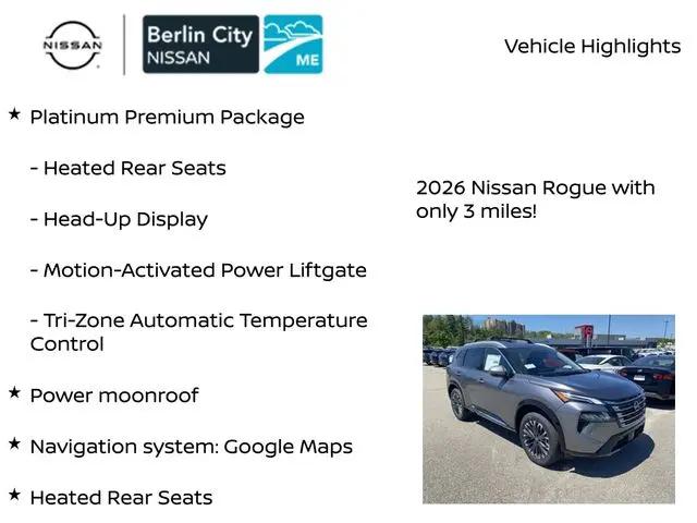 2026 Nissan Rogue Platinum