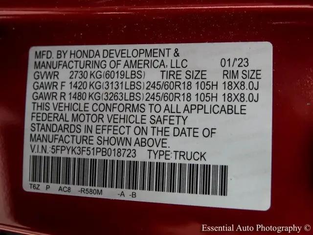 2023 Honda Ridgeline RTL