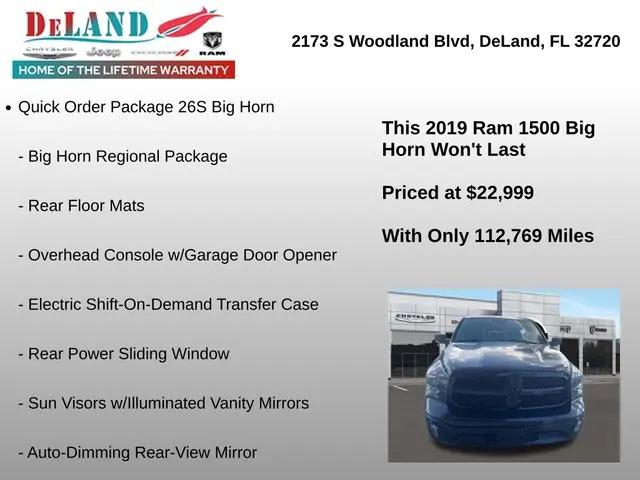 2019 Ram 1500 Classic Big Horn Crew Cab 4x4 5'7" Box