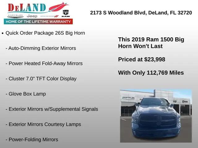 2019 Ram 1500 Classic Big Horn Crew Cab 4x4 5'7" Box