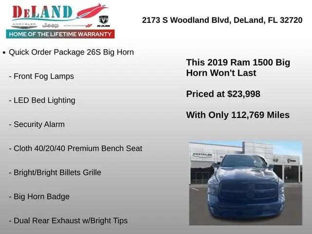 2019 Ram 1500 Classic Big Horn Crew Cab 4x4 5'7" Box
