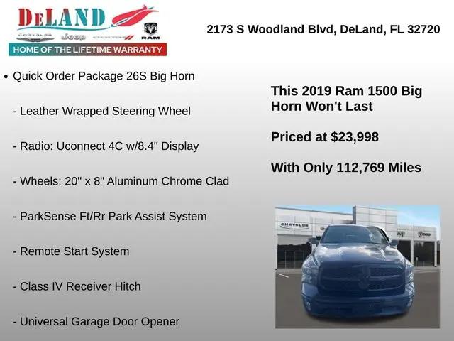 2019 Ram 1500 Classic Big Horn Crew Cab 4x4 5'7" Box