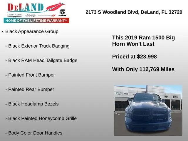 2019 Ram 1500 Classic Big Horn Crew Cab 4x4 5'7" Box