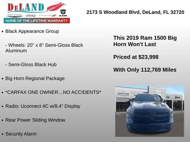 2019 Ram 1500 Classic Big Horn Crew Cab 4x4 5'7" Box