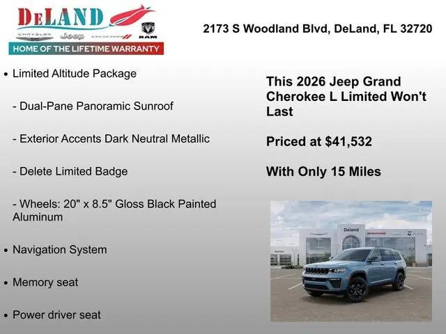 2026 Jeep Grand Cherokee L Limited 4x2