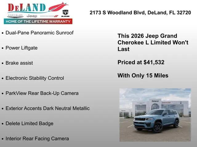 2026 Jeep Grand Cherokee L Limited 4x2
