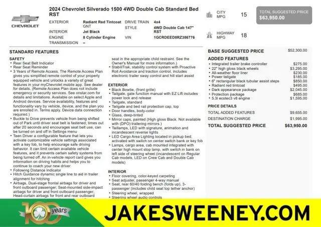 2024 Chevrolet Silverado 1500 4WD Double Cab Standard Bed RST for sale near Cincinnati, OH