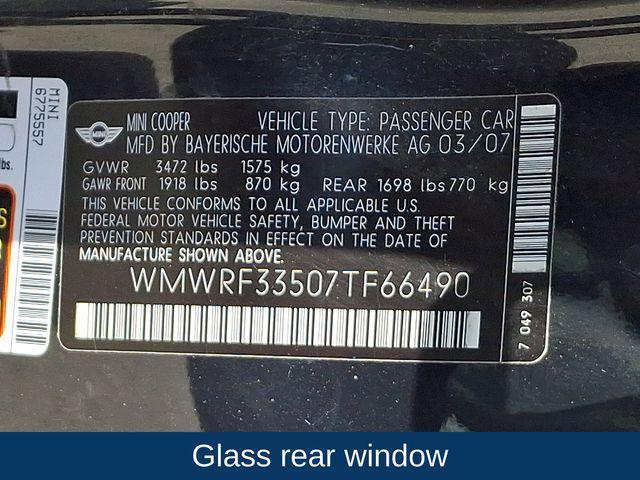 2007 MINI Cooper Unknown